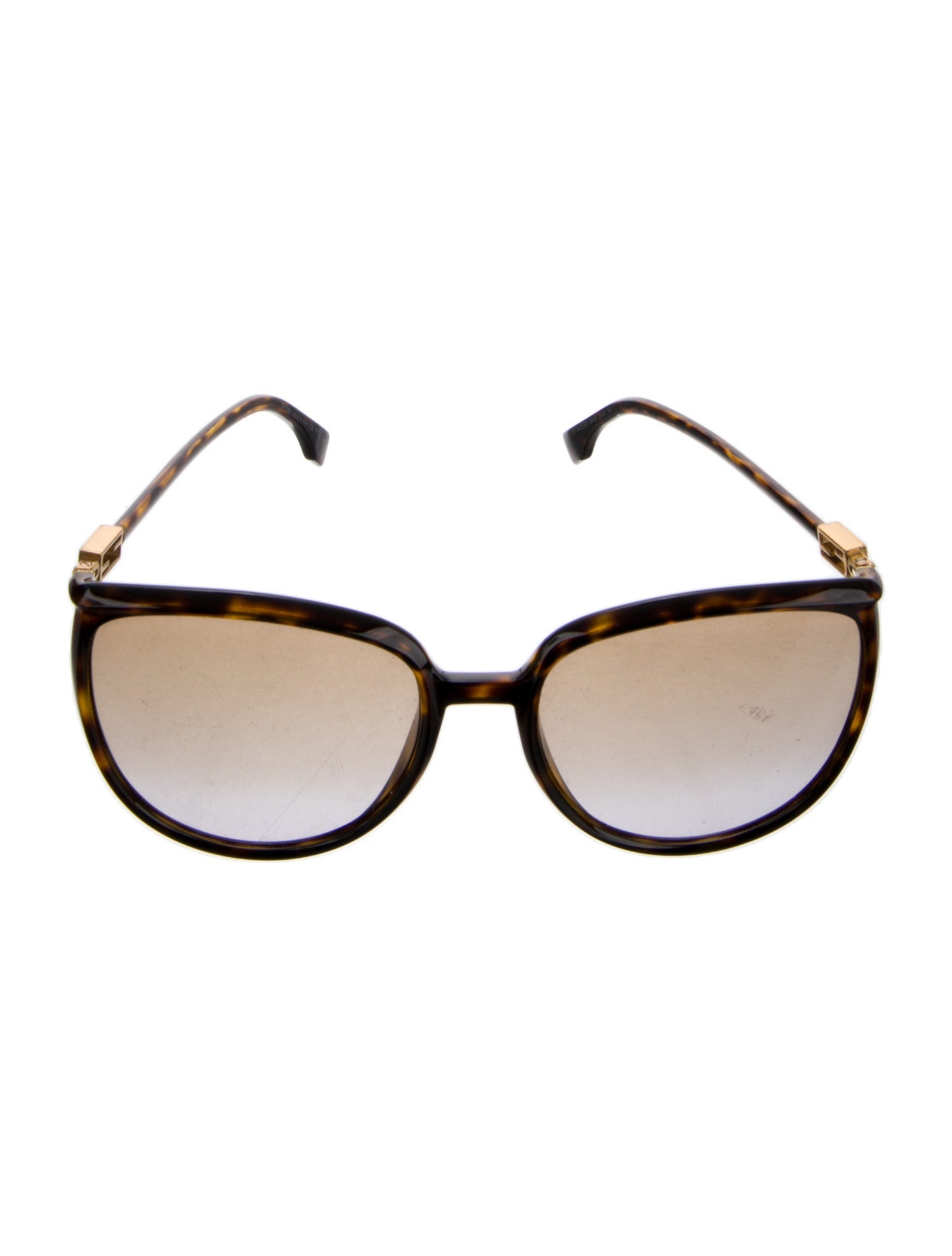 Fendi Zucca FF Logo Square Sunglasses