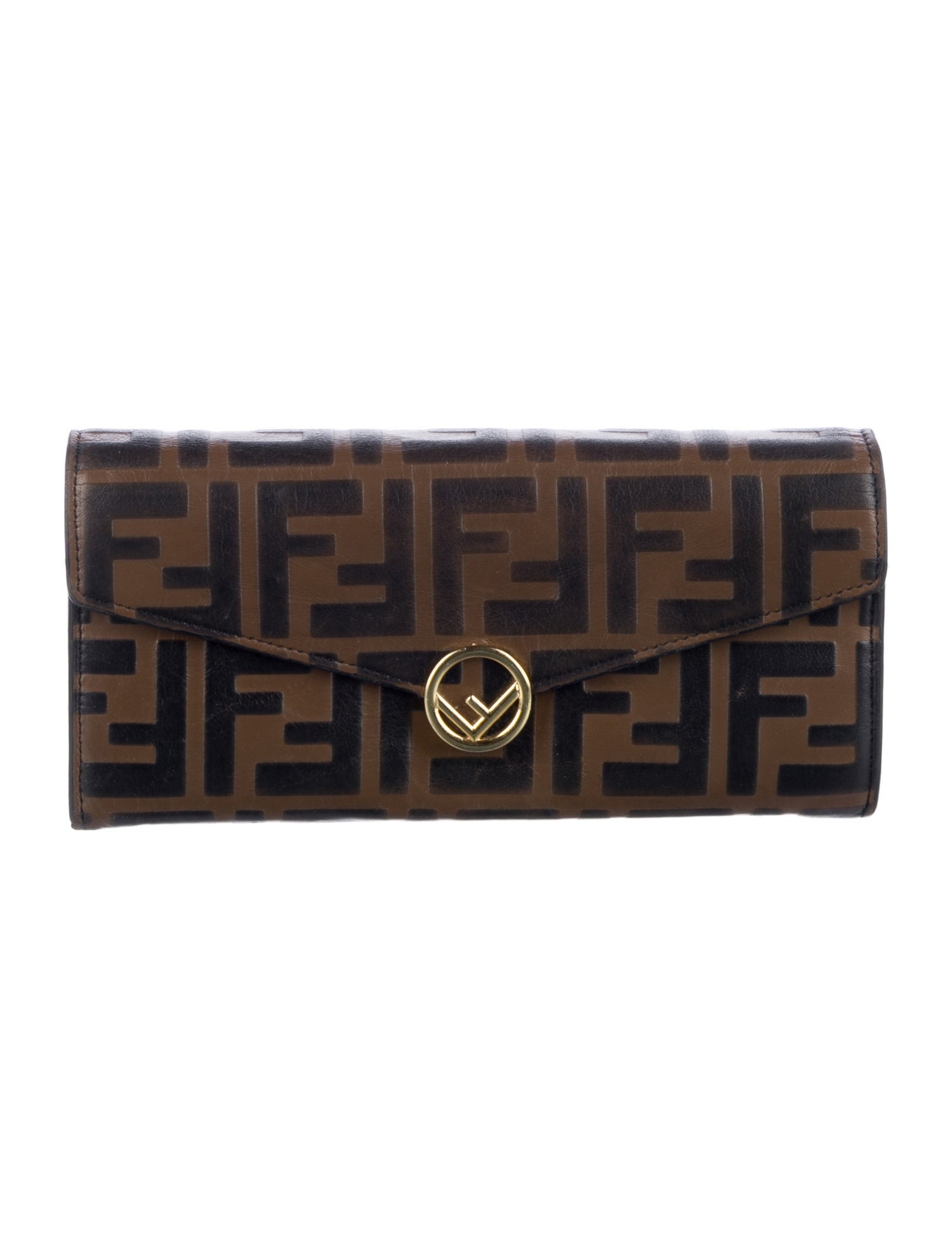 Fendi 2020 Zucca FF Logo Continental Wallet