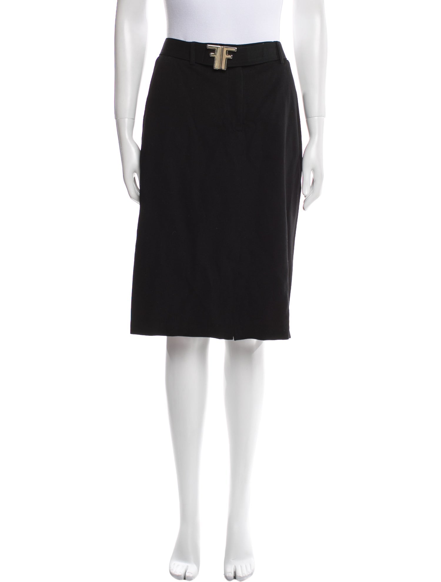 Fendi Wool Knee-Length Skirt
