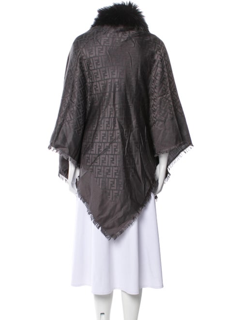 Fendi Zucca FF Logo Printed Shawl