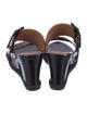 Fendi Zucca FF Logo Leather Slides