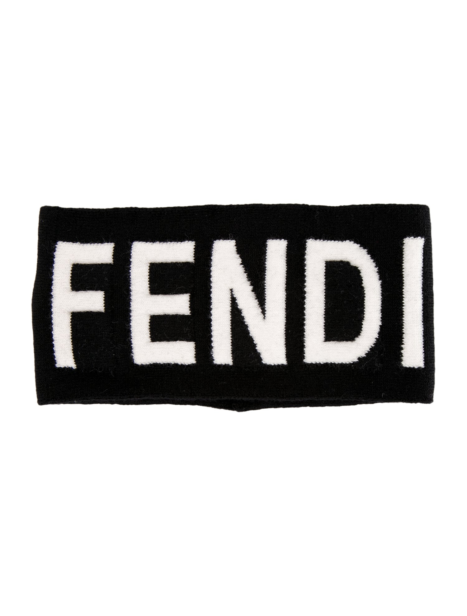 Fendi Logo Headband w/Tags