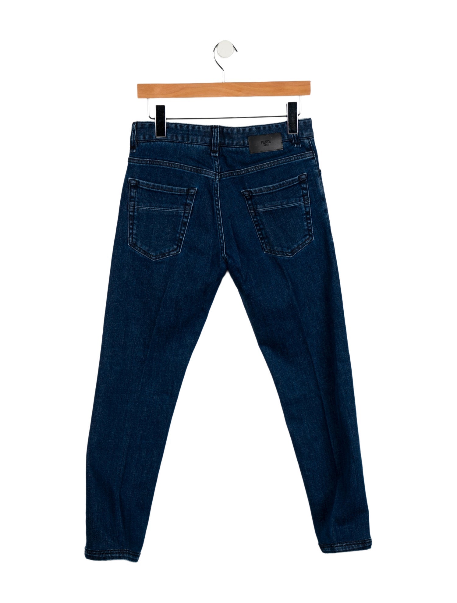 Fendi Mid-Rise Straight Leg Jeans