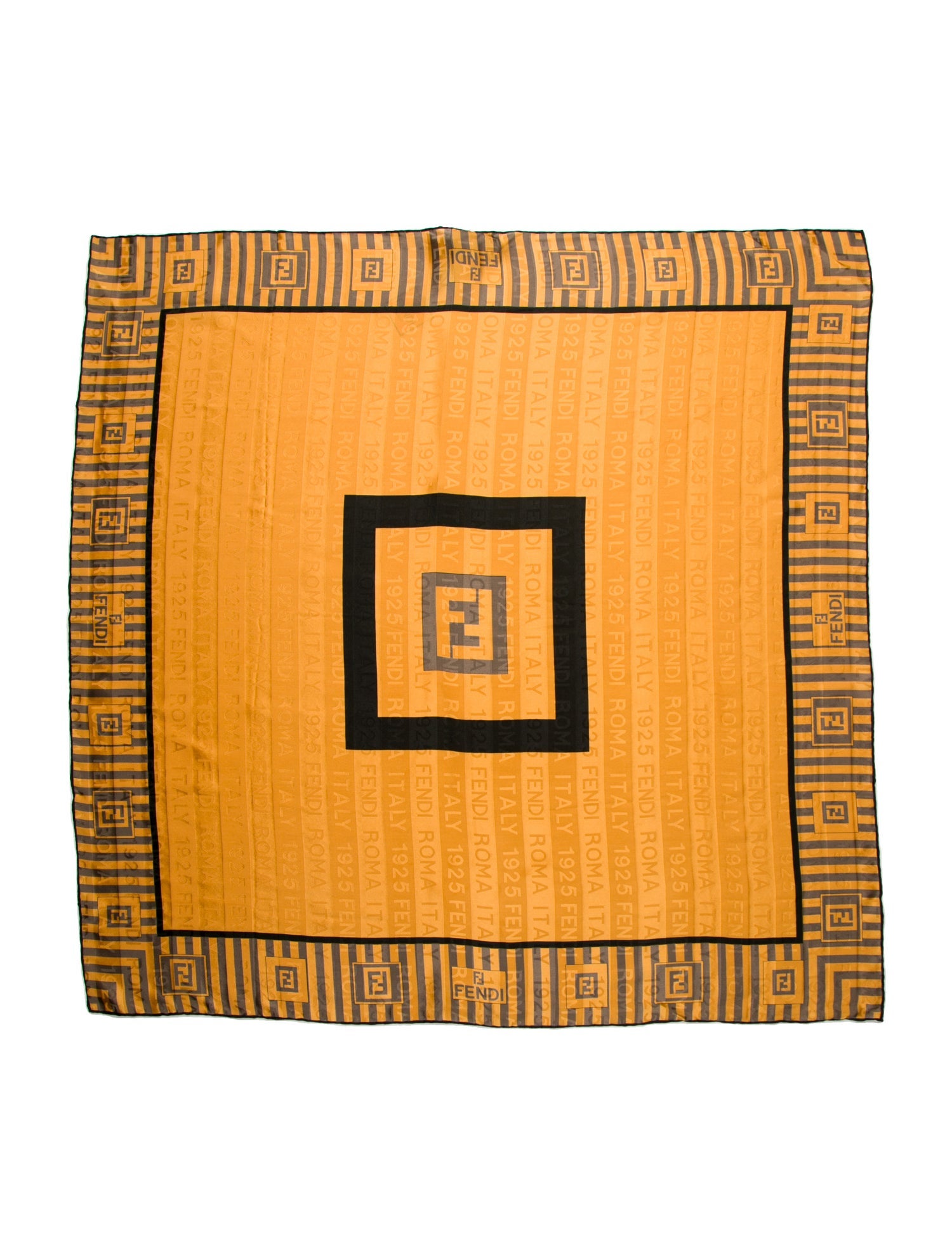 Fendi Silk Printed Scarf w/ Tags