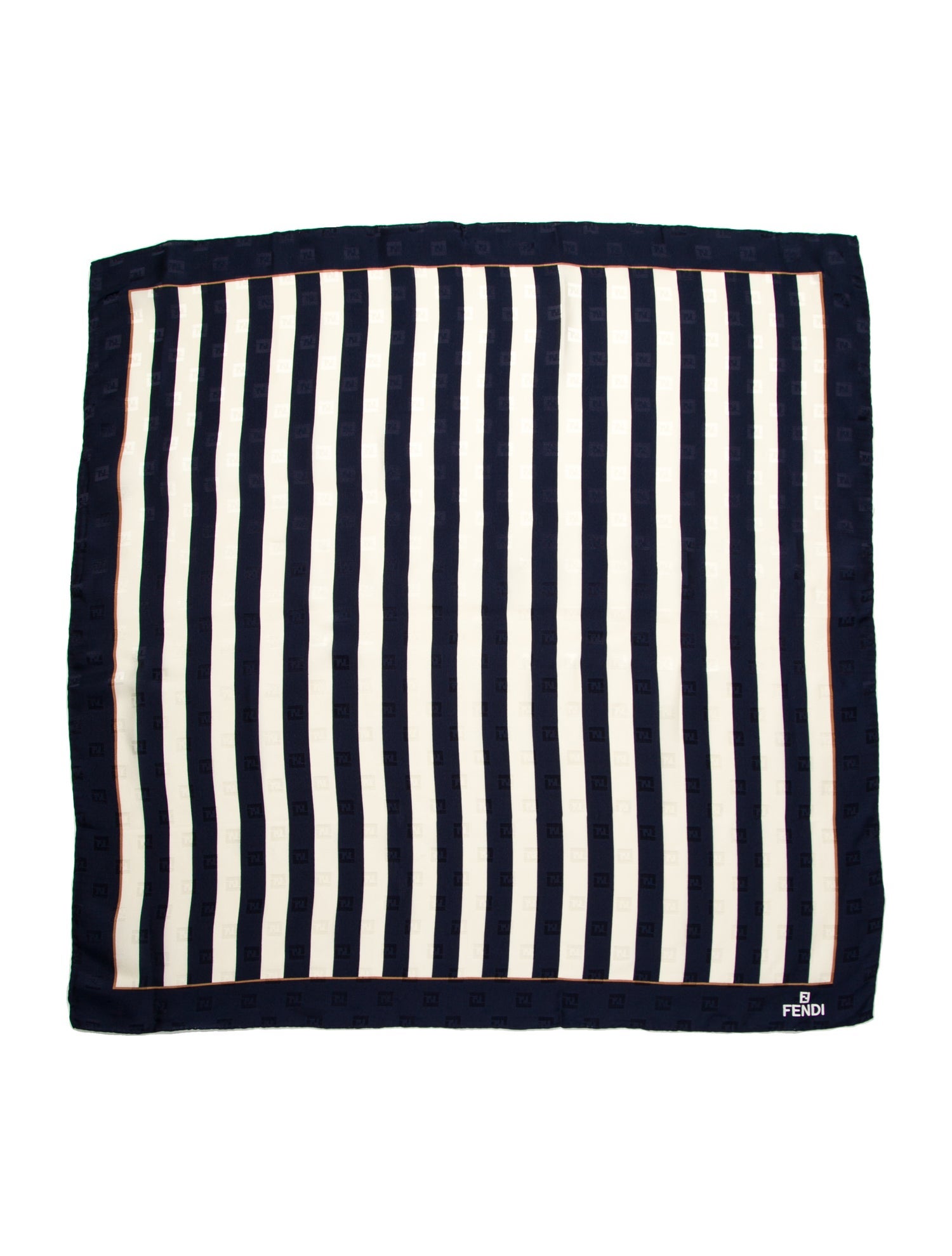 Fendi Wool Zucca FF Logo Scarf