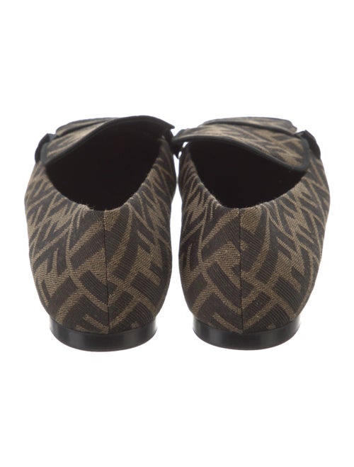 Fendi Zucca FF Logo Canvas Loafers