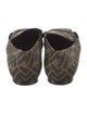Fendi Zucca FF Logo Canvas Loafers