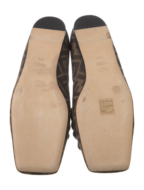 Fendi Zucca FF Logo Canvas Loafers