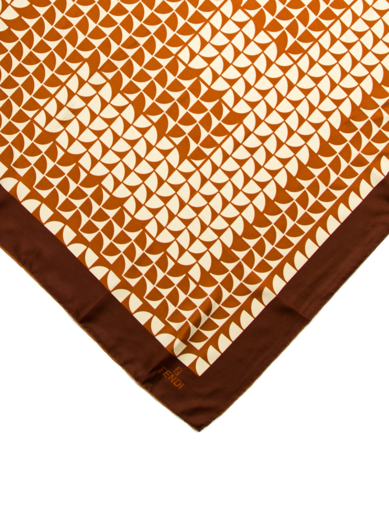 Fendi Silk Zucca FF Logo Scarf