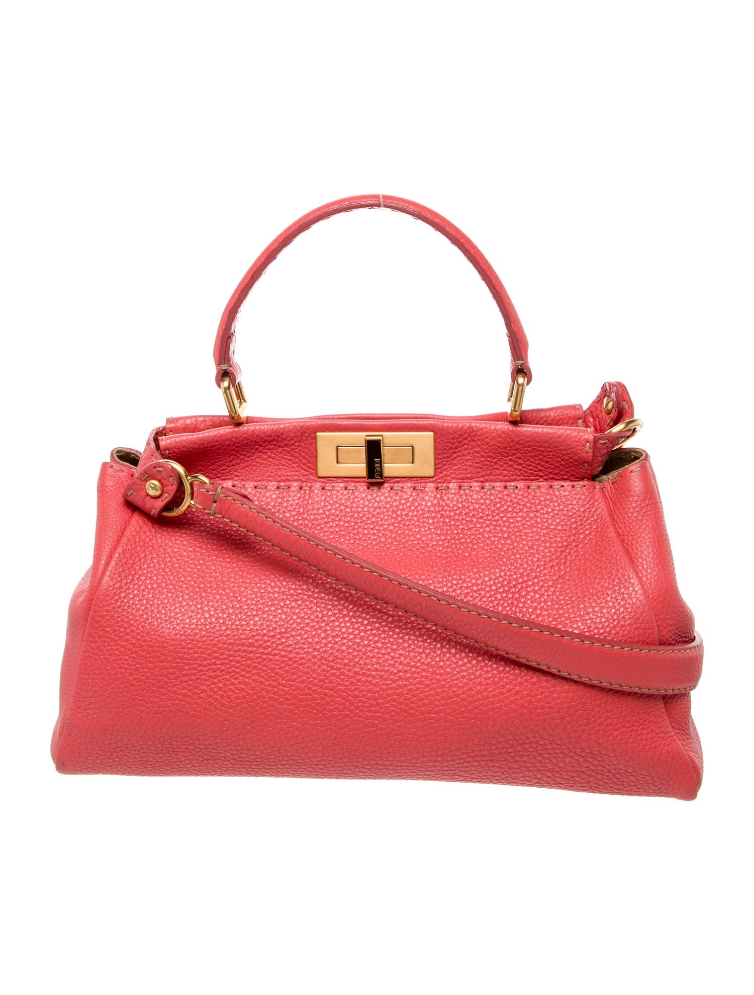 Fendi Leather Peekaboo Mini