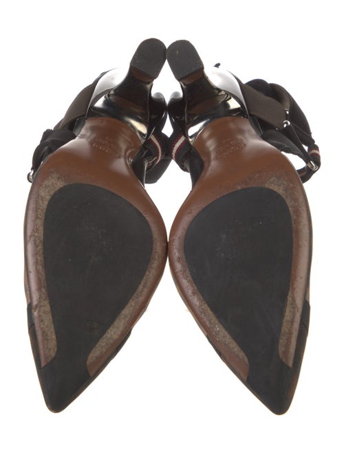 Fendi Zucca FF Logo Mesh Slingback Pumps