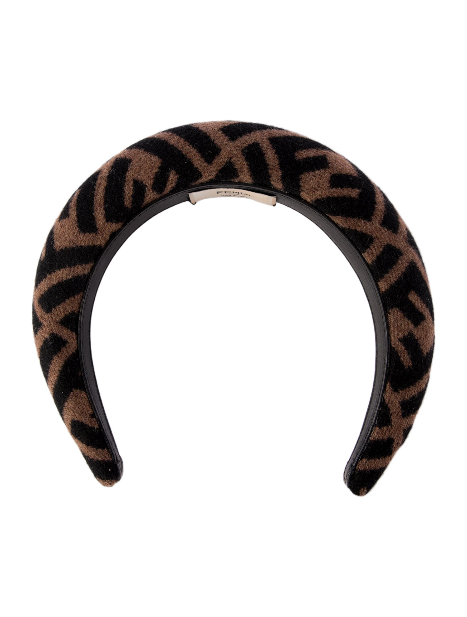 Fendi brown pattern print headband