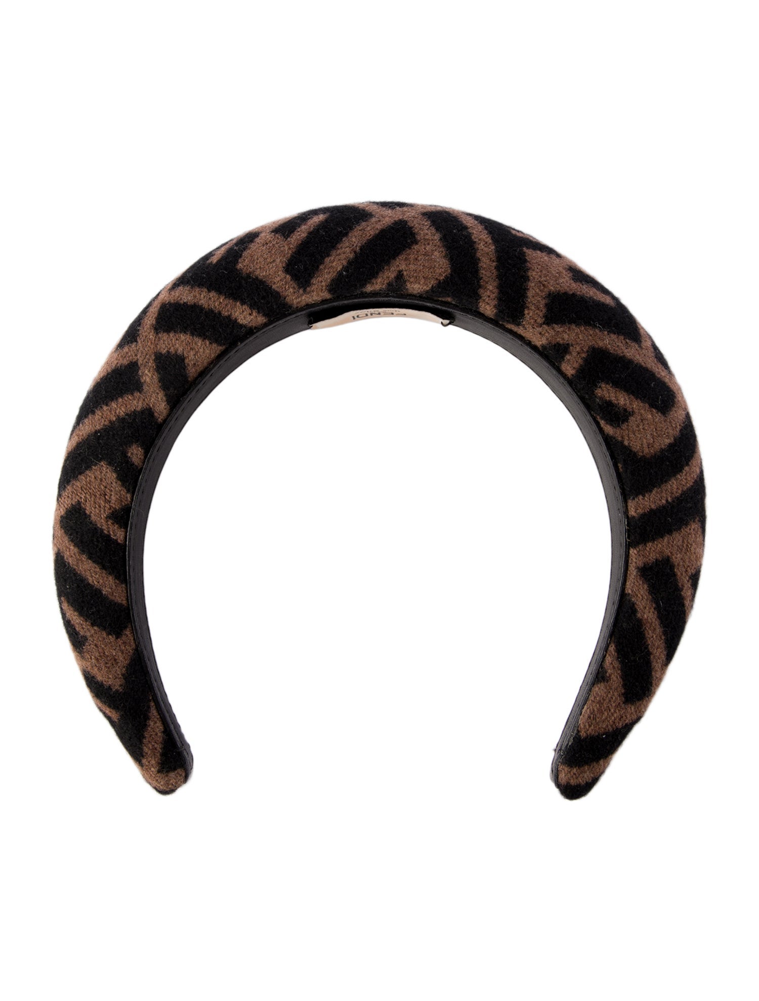 Fendi brown pattern print headband