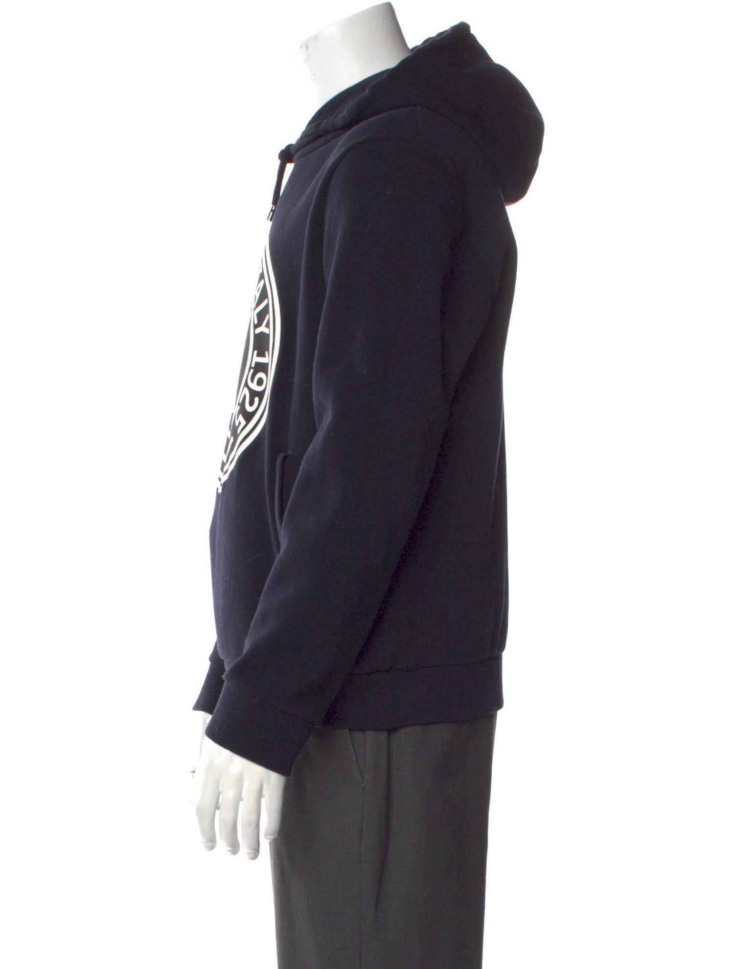 Fendi Graphic Print Mock Neck Hoodie