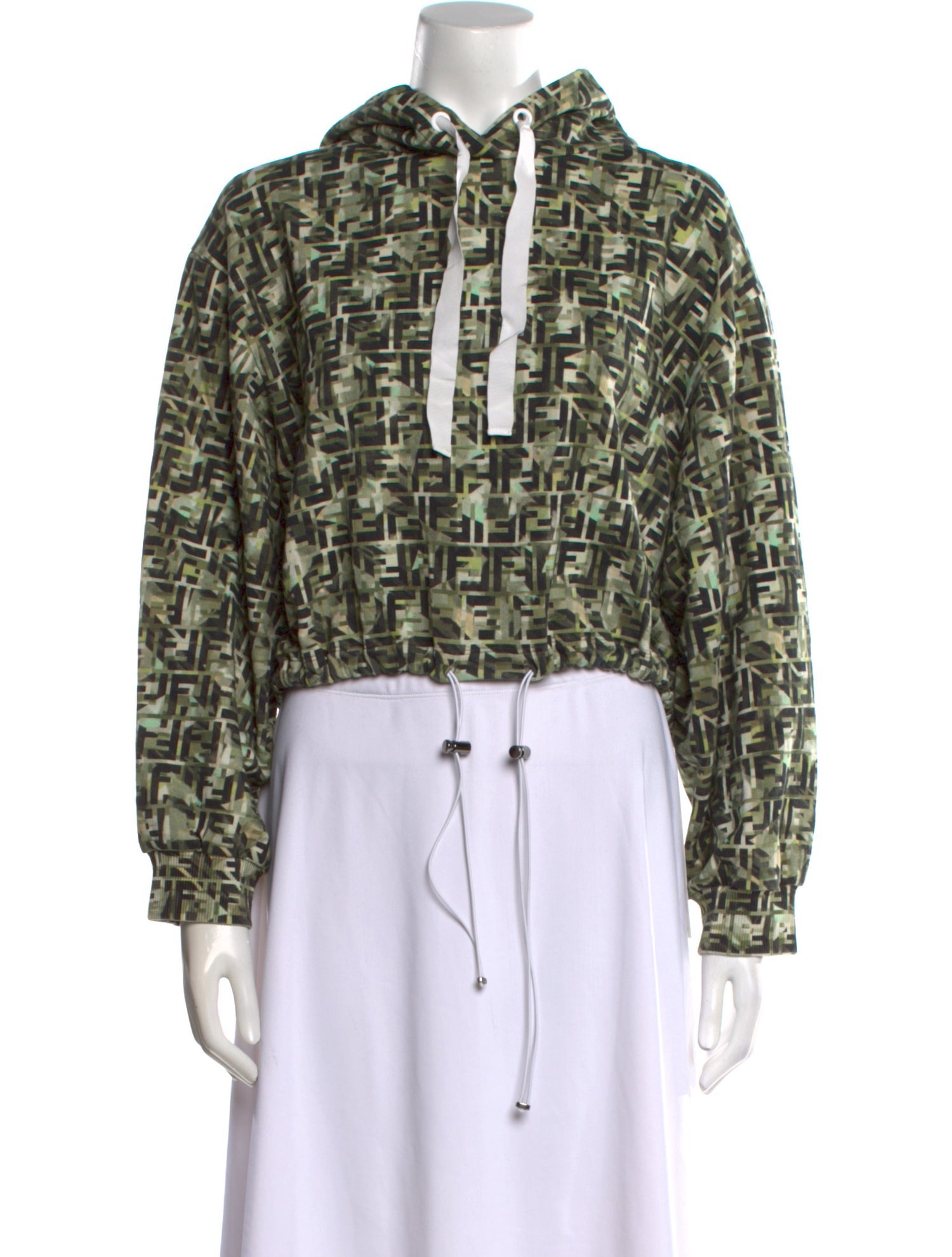 Fendi Printed Mock Neck Sweatshirt