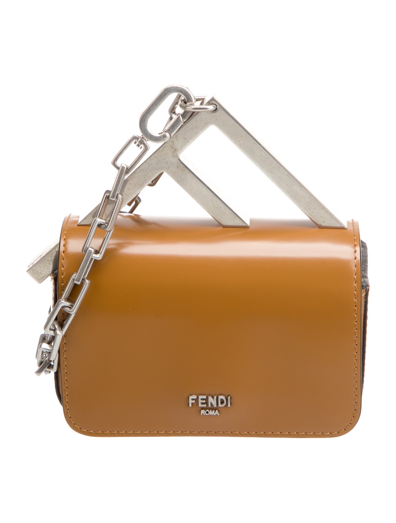 Fendi Leather Top Handle Bag Nano 2023