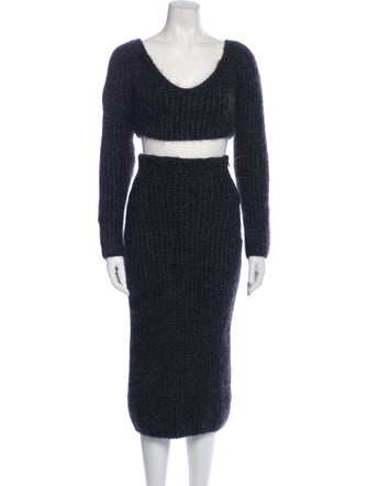 Fendi Mohair Skirt Set