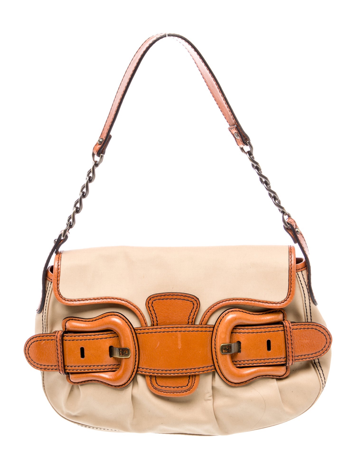 Fendi Zucca FF B. Bis Bag Vintage