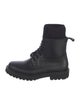 Fendi Zucca FF Logo Leather Combat Boots
