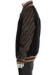 Fendi Zucca FF Logo Wool Bomber Jacket