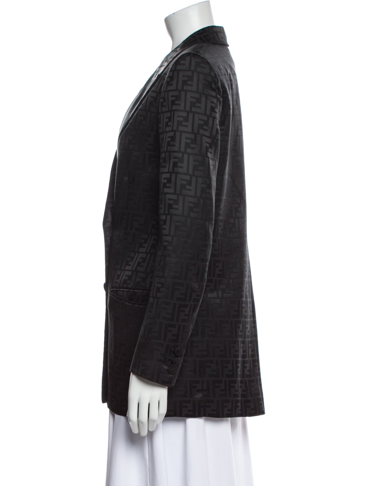 Fendi Silk Printed Blazer