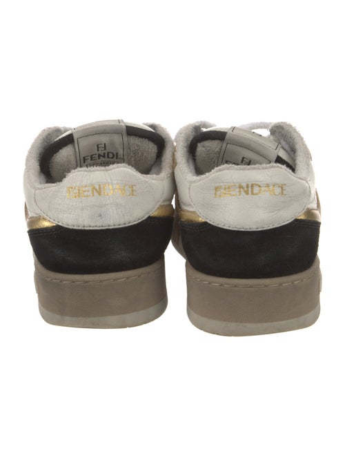 Fendi Zucca FF Logo Leather Sneakers