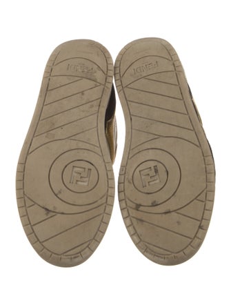 Fendi Zucca FF Logo Leather Sneakers