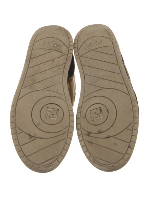 Fendi Zucca FF Logo Leather Sneakers