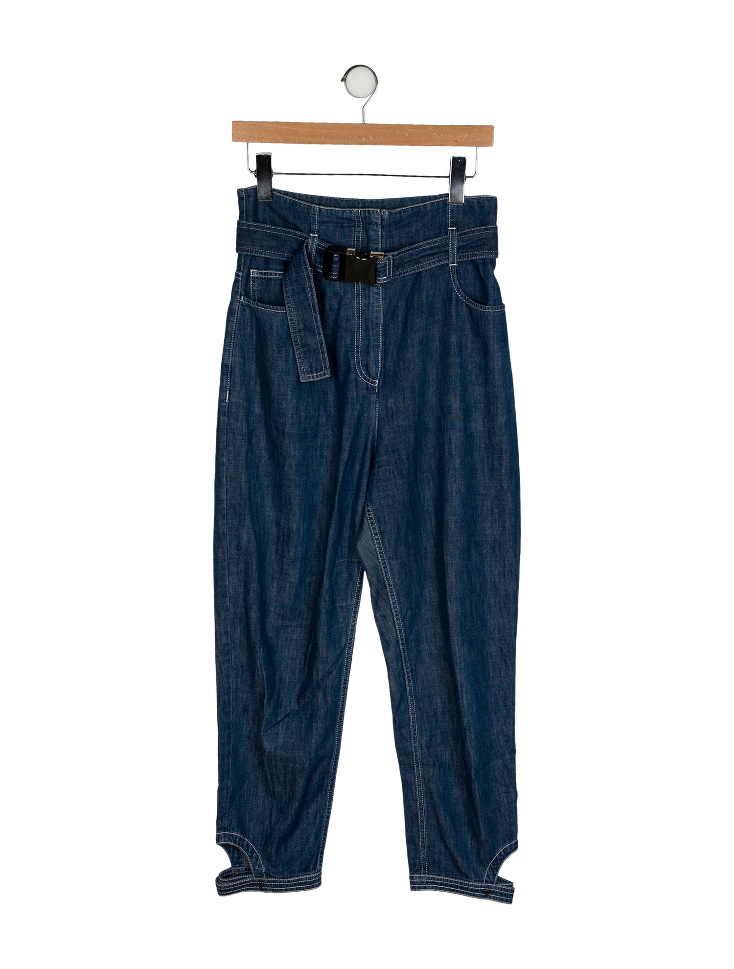Fendi High-Rise Straight Leg Jeans