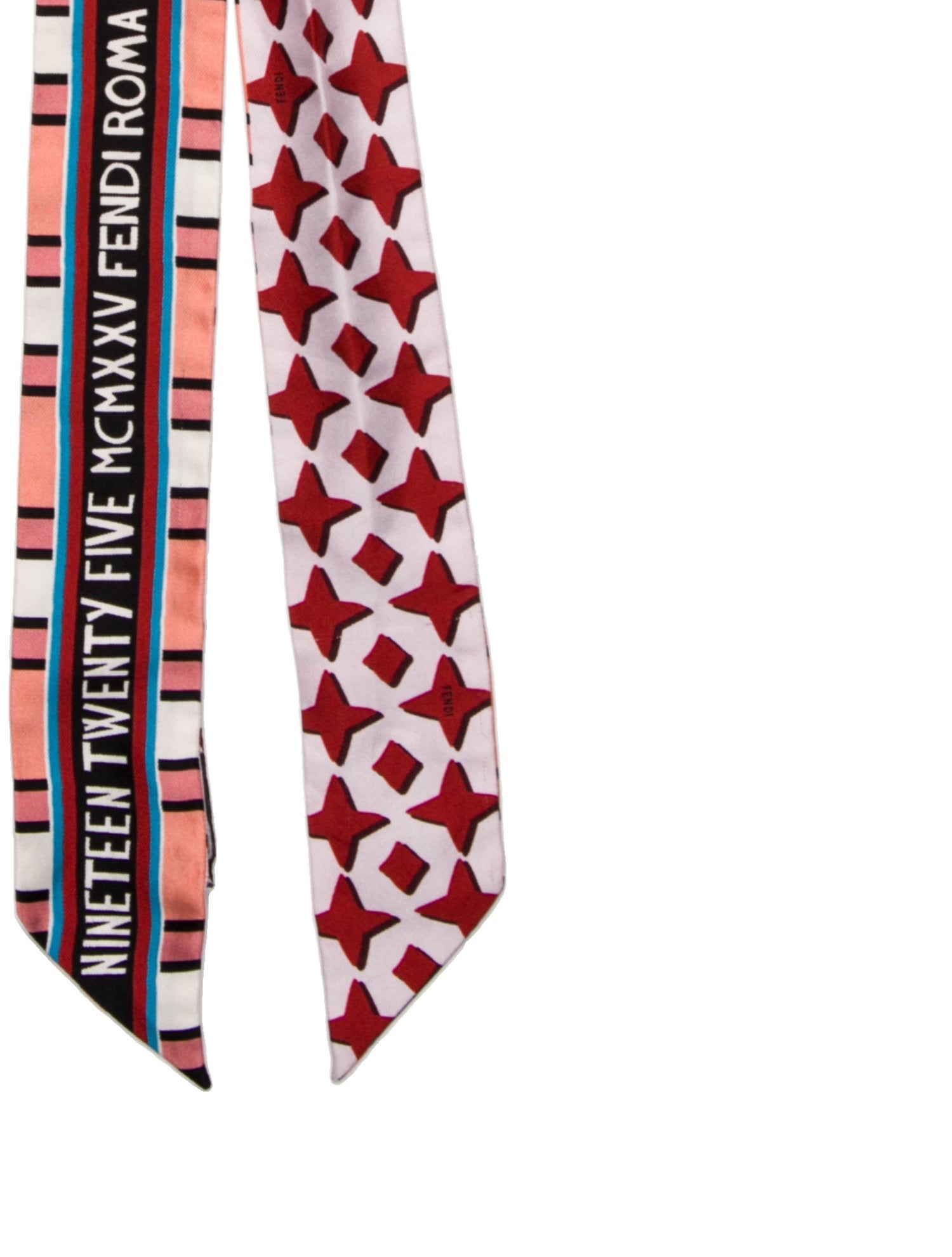 Fendi Silk Zucca FF Logo Scarf