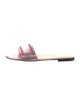 Fendi Rockstud Accents Leather Slides