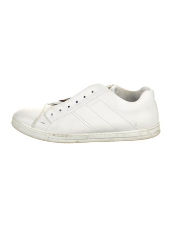 Fendi Zucca FF Logo Leather Sneakers