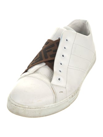 Fendi Zucca FF Logo Leather Sneakers