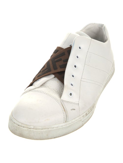 Fendi Zucca FF Logo Leather Sneakers