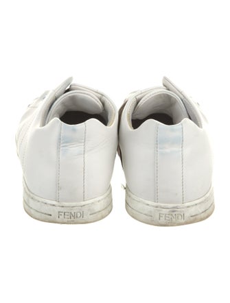 Fendi Zucca FF Logo Leather Sneakers