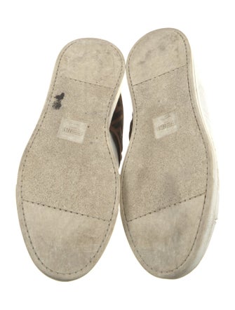 Fendi Zucca FF Logo Leather Sneakers
