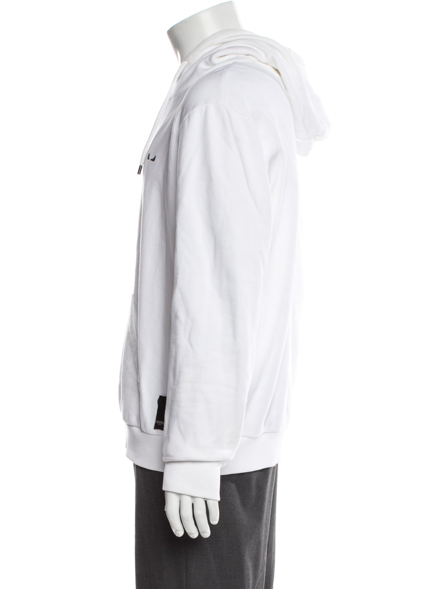 Fendi Monsters Motif Crew Neck Hoodie