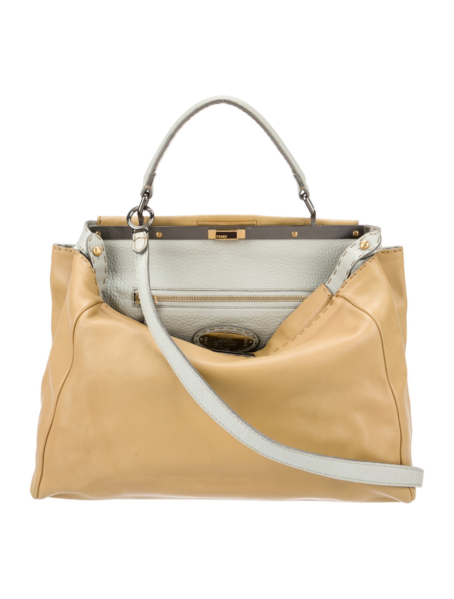 Fendi Leather Peekaboo Large