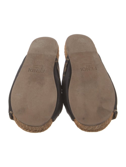 Fendi Zucca FF Logo Satin Espadrilles