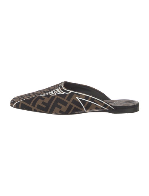 Fendi Zucca FF Logo Printed Mules