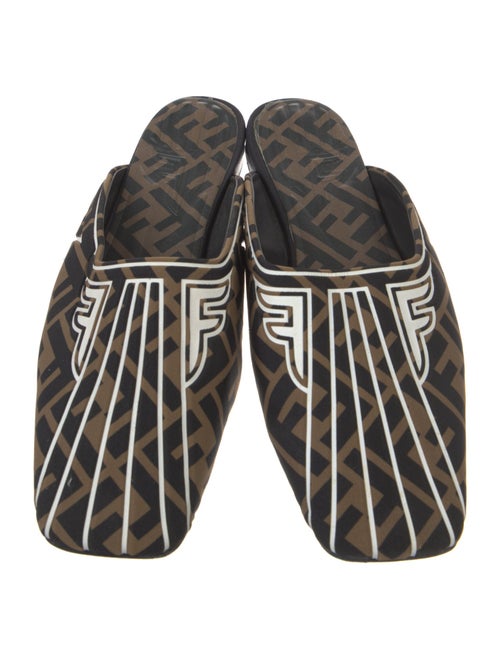 Fendi Zucca FF Logo Printed Mules
