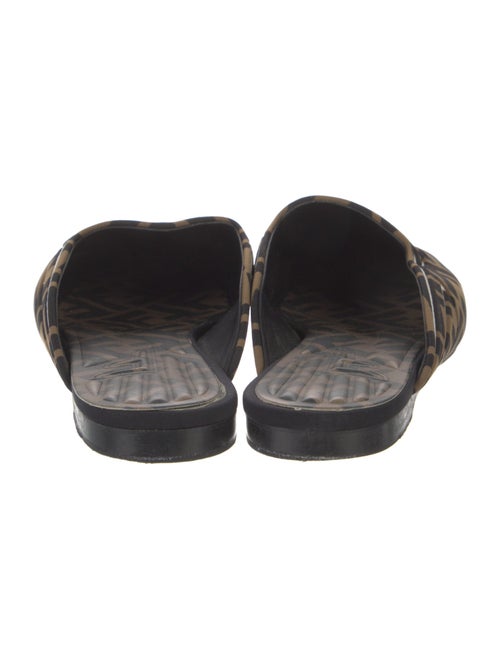 Fendi Zucca FF Logo Printed Mules