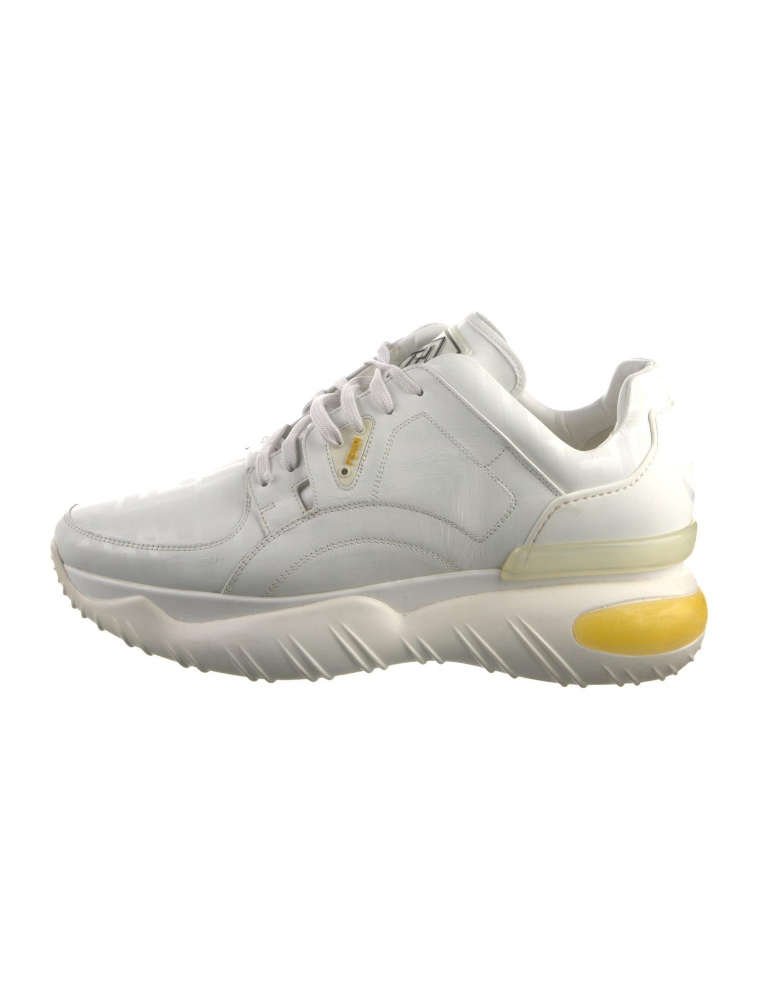 Fendi Zucca FF Logo Leather Chunky Sneakers