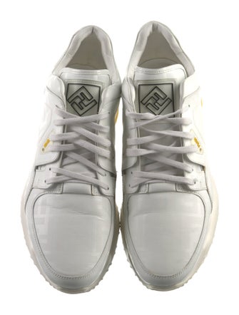 Fendi Zucca FF Logo Leather Chunky Sneakers
