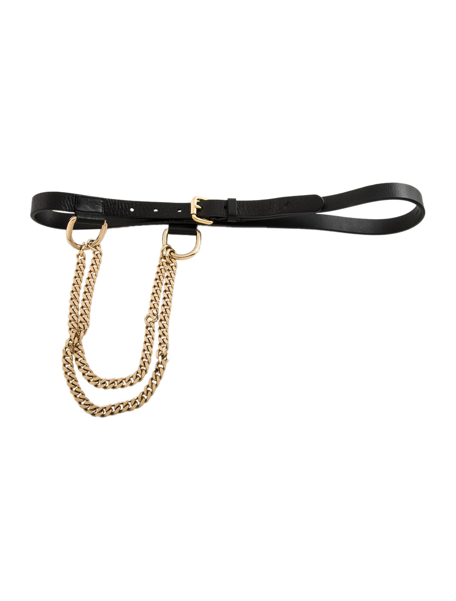 Fendi Skinny Leather Waist Belt