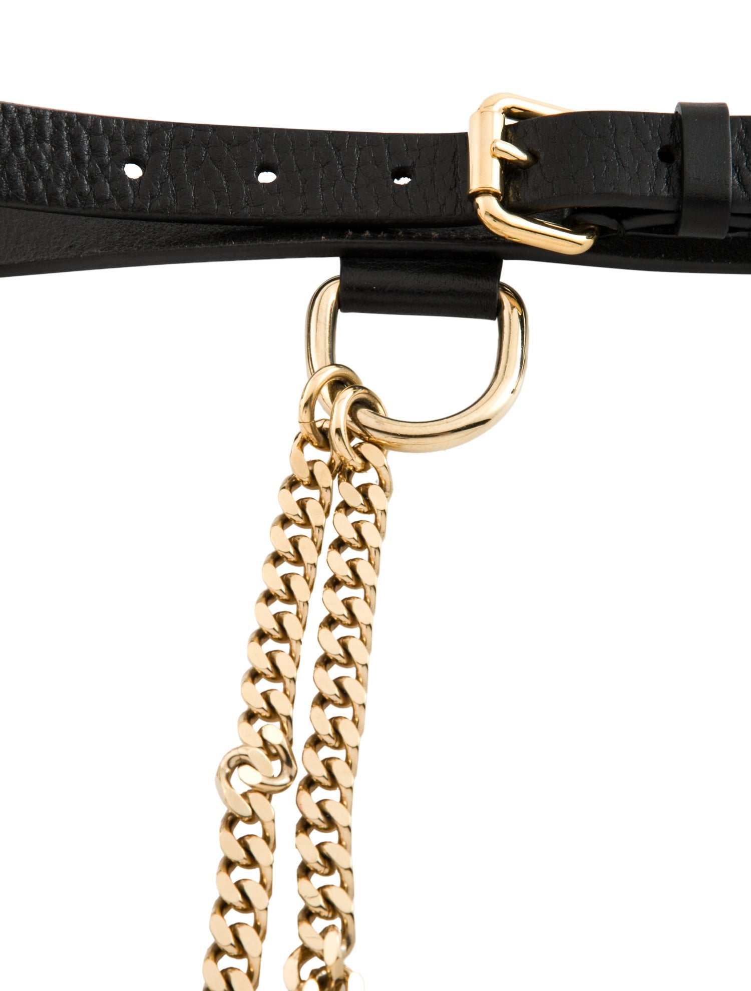 Fendi Skinny Leather Waist Belt