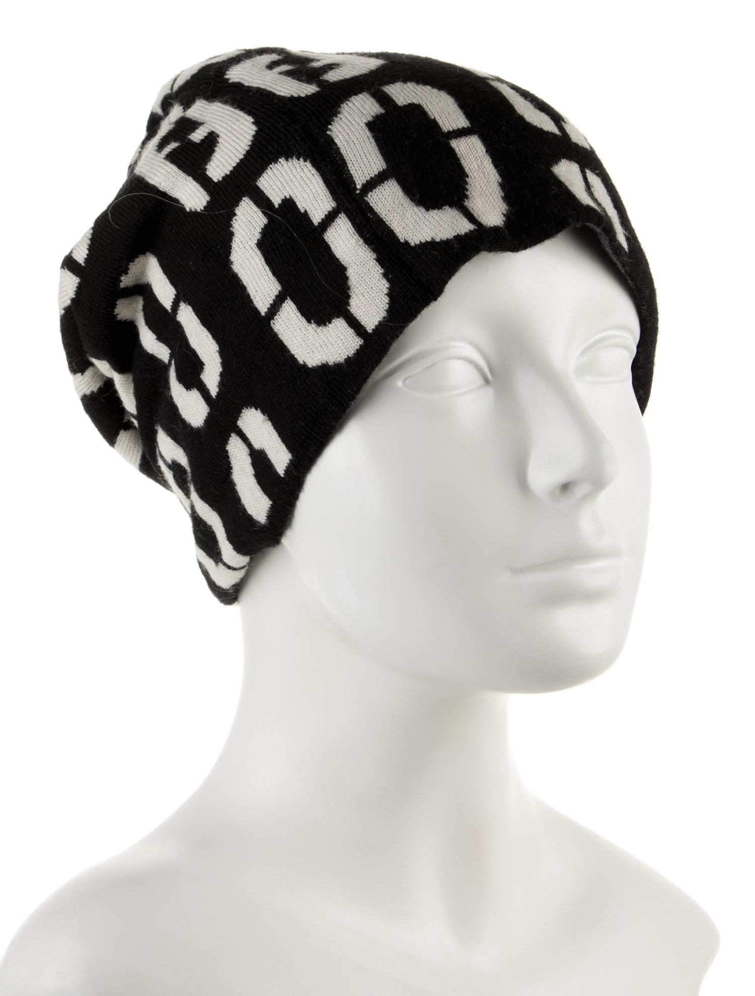Fendi Printed Wool Beanie