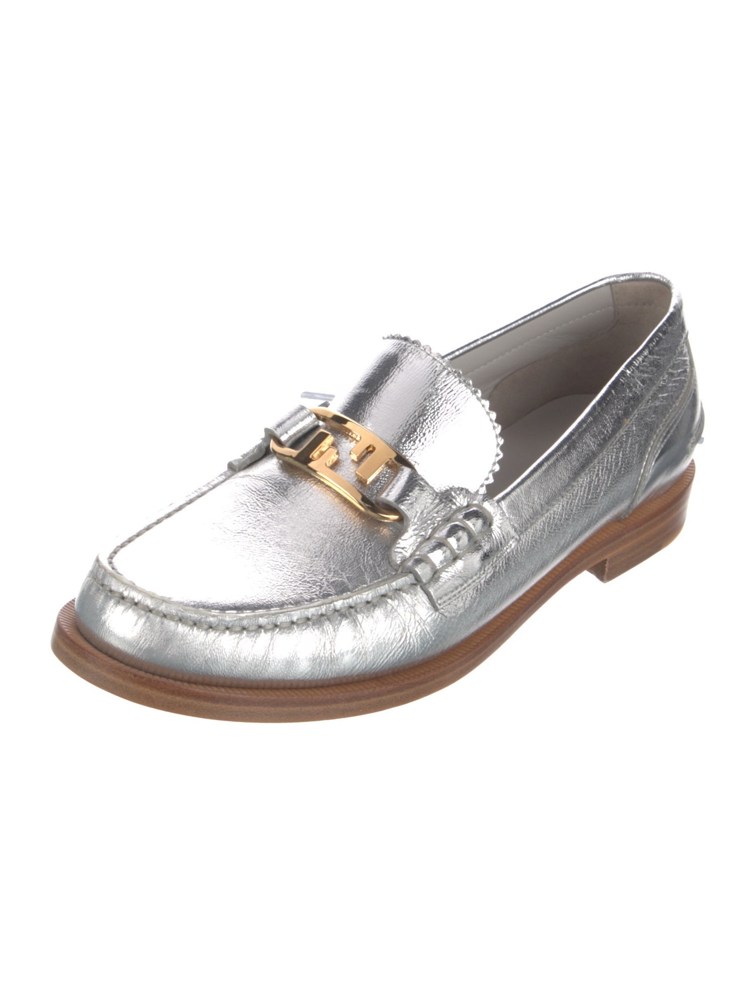 Fendi Leather Loafers