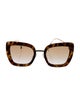 Fendi Zucca FF Logo Oversize Sunglasses