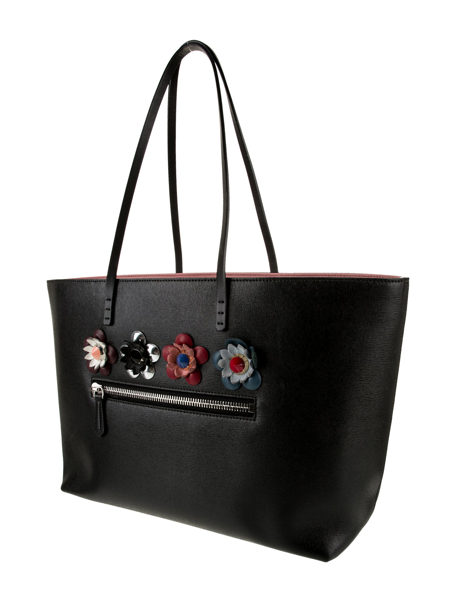 Fendi Leather Roll Tote